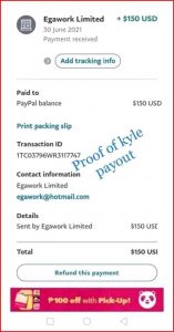 Egawork Payment Proof
