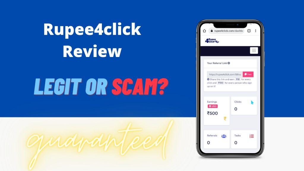 Rupee4click Review ( Is Rupee4click Legit or Scam) Sign Up and Earn