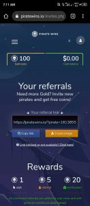 Piratewins.io Referral | How to Refer and earn on piratewins.io