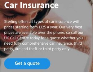How to get insurance for your car on Sterling insurance