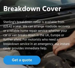 How to get Sterling Breakdown Insurance