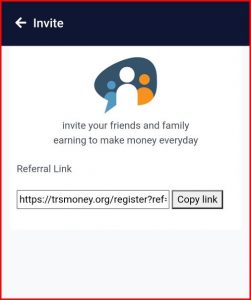 TRS Money Referral | How to Refer and earn on TRS Money