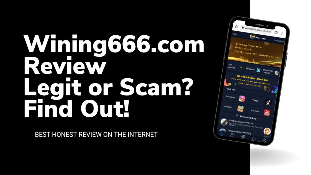 Wining666.com Review | Is Wining666 Legit or Scam | Earn Fast!