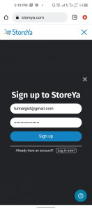 StoreYa.com Sign Up | How to create an account on StoreYa.com