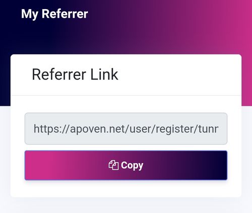 Apoven.net Referral | How to Refer and earn on Apoven
