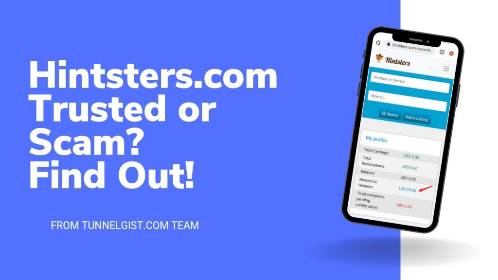 Hintsters.com Review | Recieve Free $5 for Sign Up