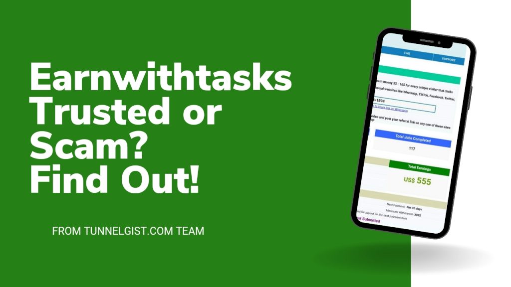 Earnwithtasks.com Review | Is Earnwithtasks Legit or Scam?
