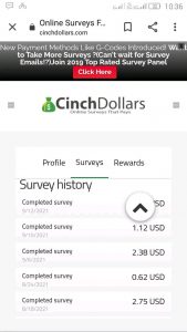 cinchdollars payment proof