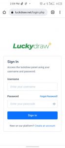 Luckydraw.net Login