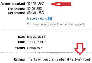 Paidviewpoint Payment Proof
