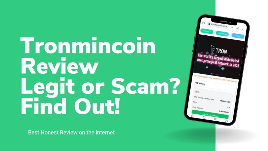 Tronmincoin Review | Is tronmincoin Legit or Scam? 