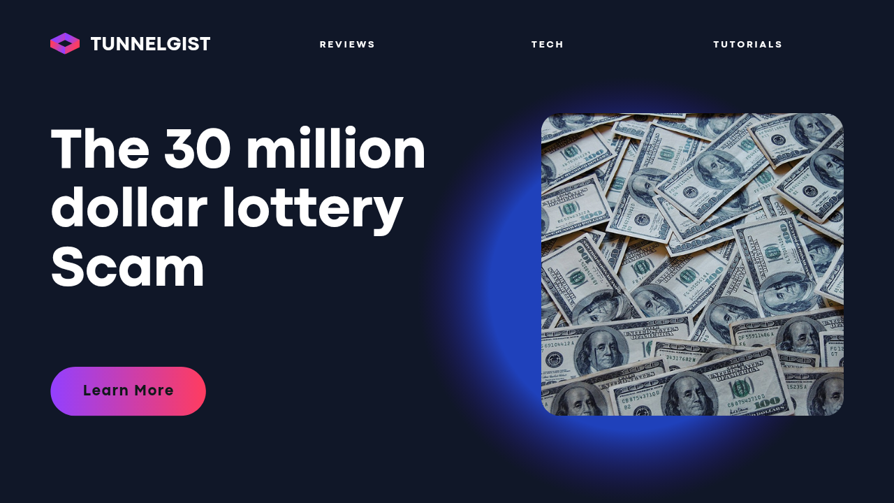 The 30 million dollar lottery Scam