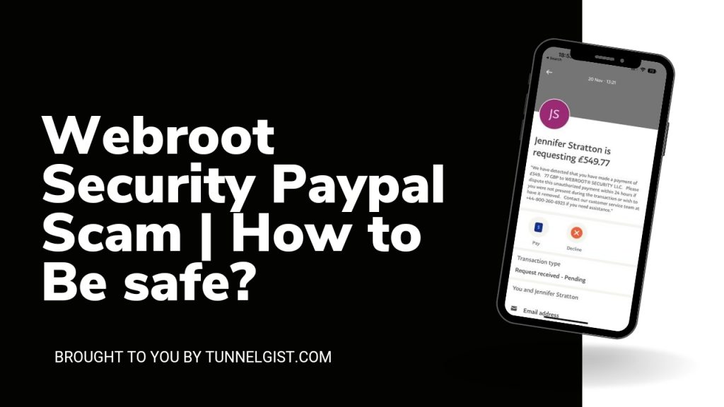 Webroot Security Paypal Scam