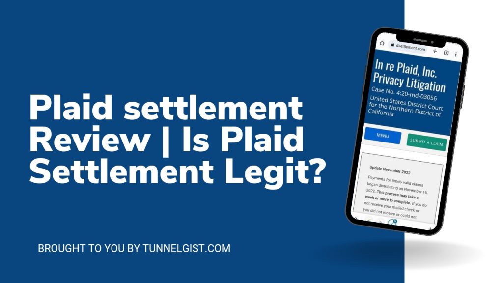 Plaid Settlement Legit