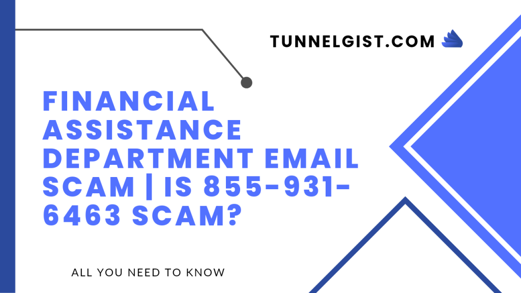 Financial assistance department email scam 