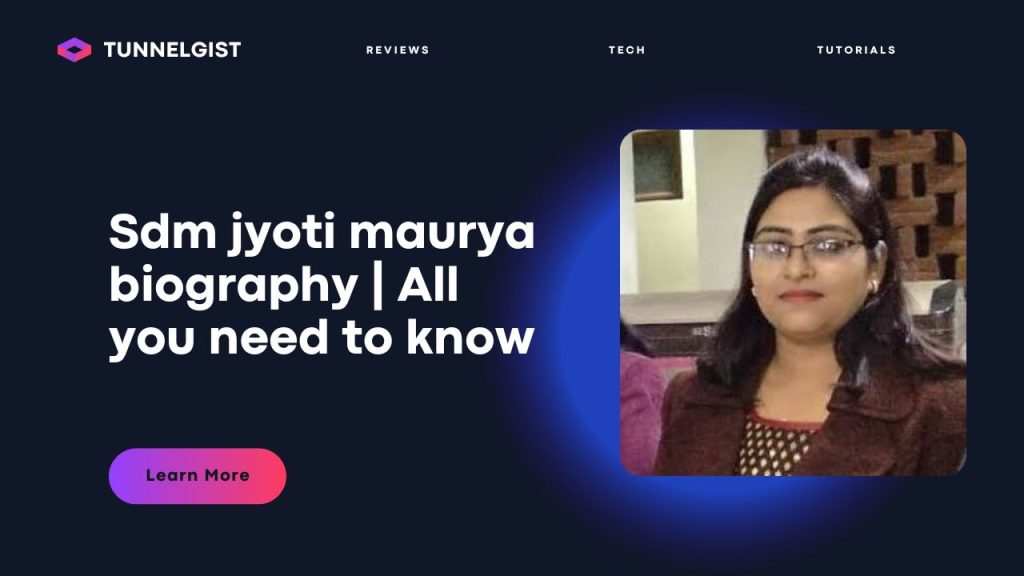 Sdm jyoti maurya biography