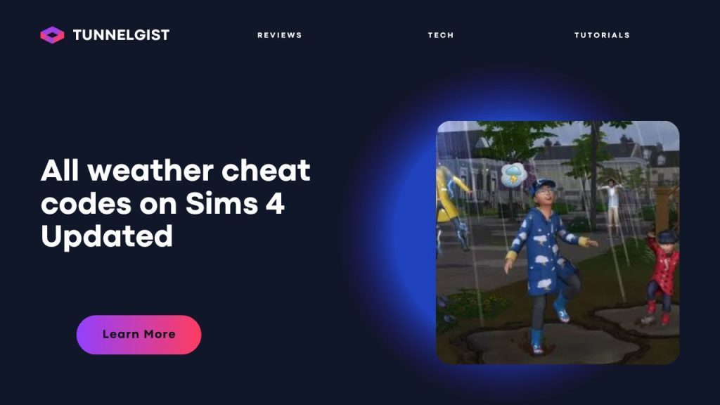 All weather cheat codes on Sims