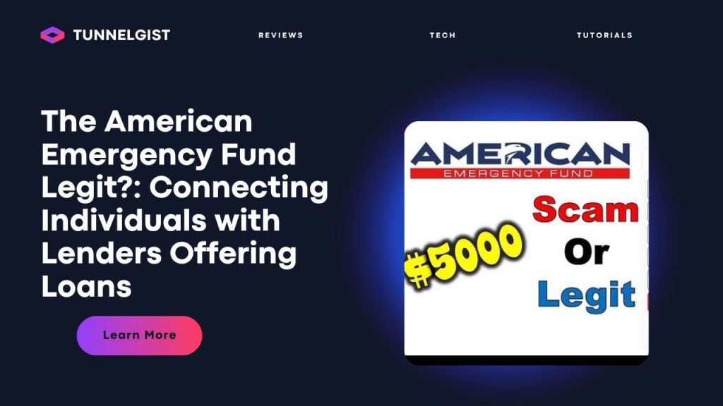 The American Emergency Fund Legit