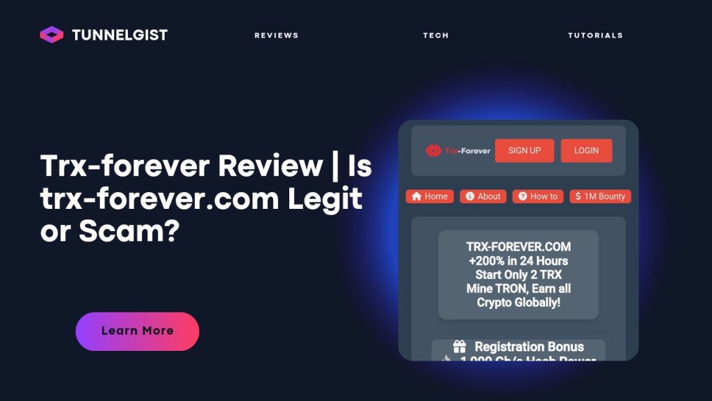 Is trx-forever.com Legit or Scam