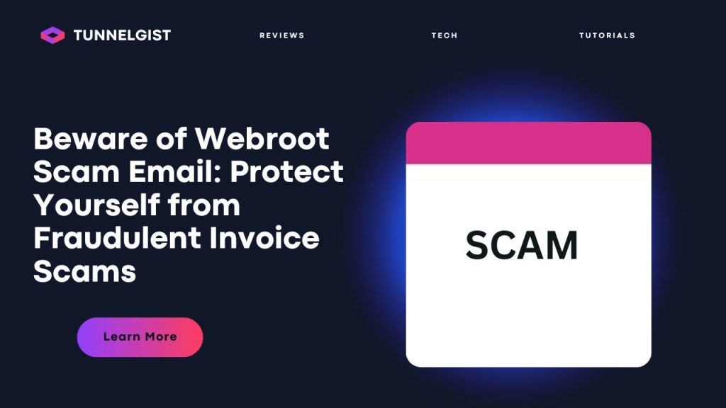 Webroot Scam Email