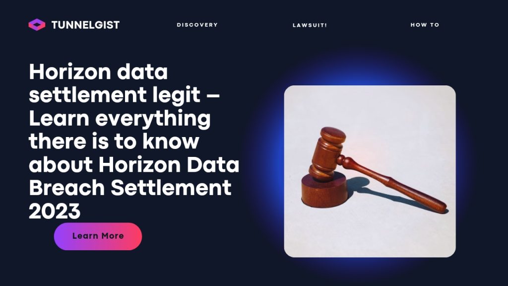 Horizon data settlement legit