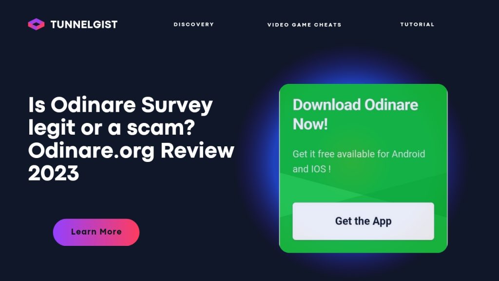 Is odinare survey legit or scam