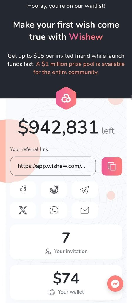 How does app.wishew.com work  