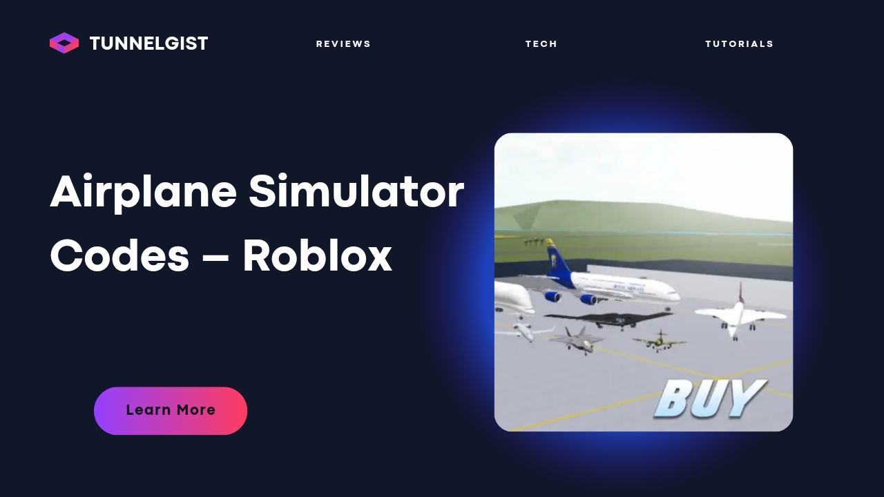 Airplane Simulator Codes For January 2024 Roblox Tunnelgist