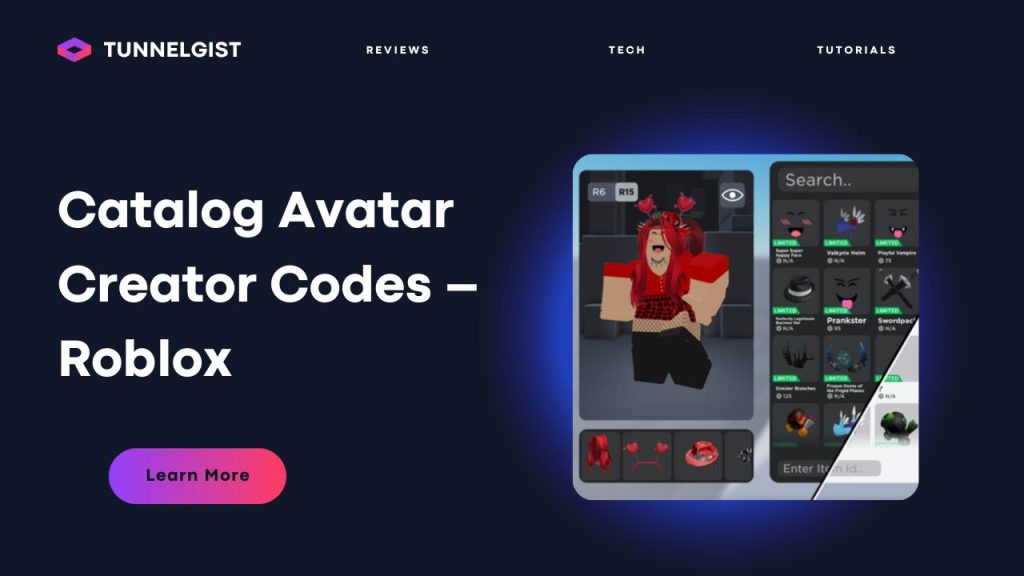 Catalog Avatar Creator Codes